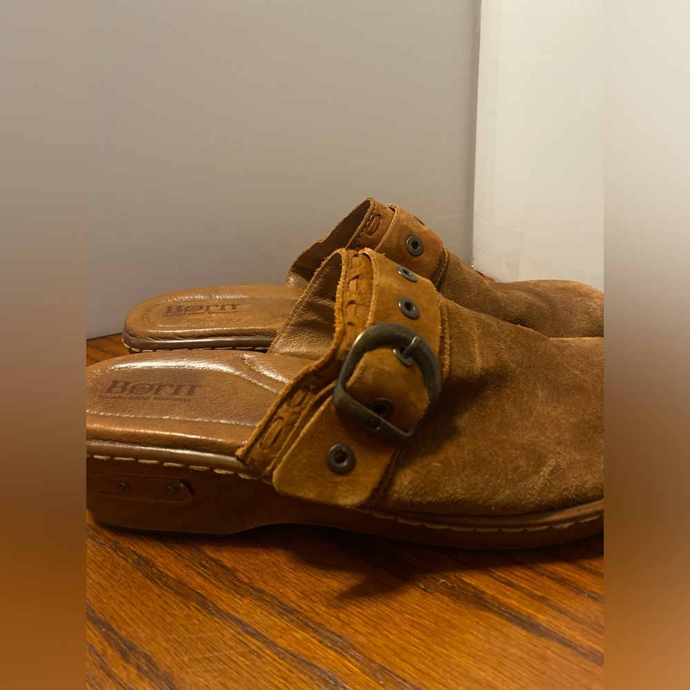 Born Suede Clogs - Picture 2 of 9